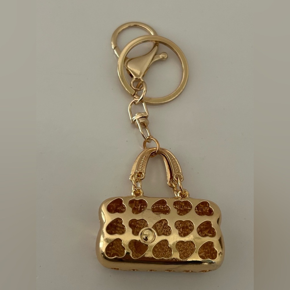 White Purse Bag Charm Keychain Handbag Charm - Picture 8 of 10